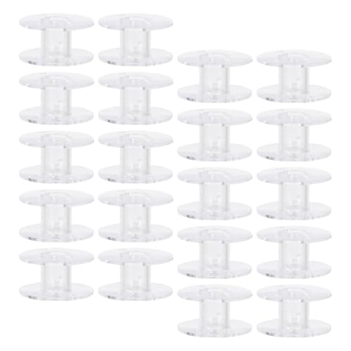Garneck Bobines à Coudre Évite L'emmêlement Fil Lot de 60 en Plastique Transparent et Facile à Remplacer pour Machine à Coudre Couture à Domicile