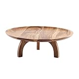 Lieferumfang: 1x Villeroy & Boch Artesano Original Servierplatte auf Fuß (32,6 x 10,5 cm), Material: Holz, Farbe: Braun