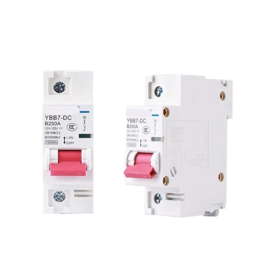 Mini interruptor de proteccion solar de 1 polo y 80A para corriente continua DC 3