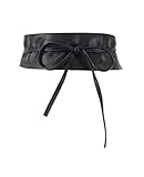 hüftgürtel schwarz breit Styling Tipps: lassen Sie den Gürtel nicht zu eng sitzt, möglichst hoch unter der Brust tragen, damit ist ein perfekte Kurve zu präsentieren und den Bauch schlau zu kaschieren.