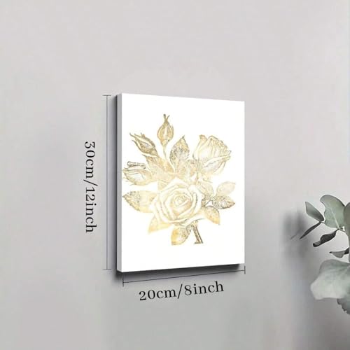 Affiche florale rose et tableau moderne de decoration murale