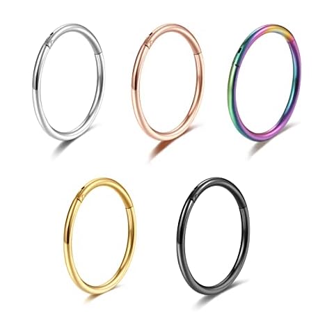 Lantine 20g Surgical Steel Nose Ring Set Cover
