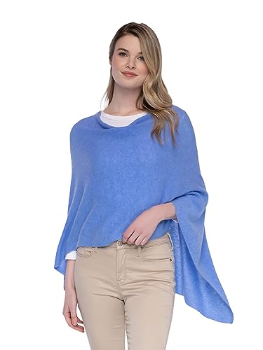 Image of CLAUDIA NICHOLE Womens 100% Cashmere Dress Topper - Cashmere Poncho Wrap