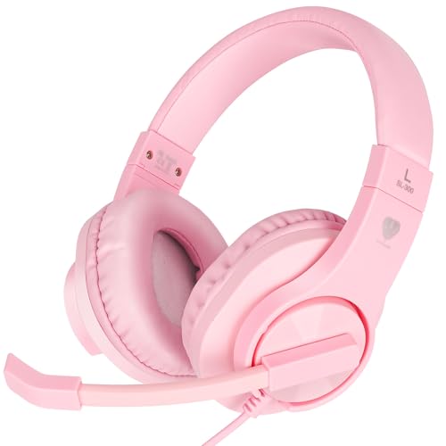 Consejos y comparativas para Comprar Cual ps4 es mejor los 7 más buscados. 37 Stereo Wired Gaming Headset for PS4 Xbox One DIWUER 3.5mm Bass Over-Ear Headphones with Mic Noise Isolation for Laptop PC Mac iPad Phones (Pink)