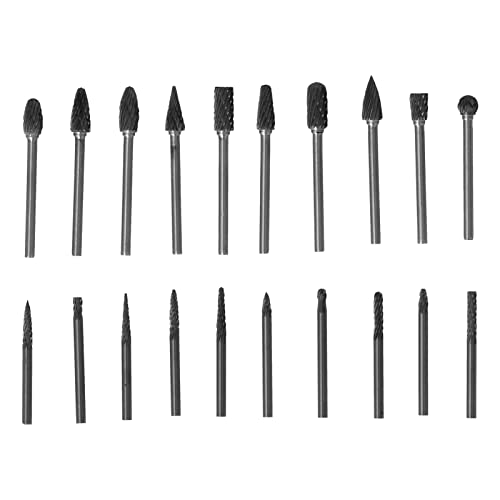 Set de 20 fresas rotatorias de carburo de tungsteno miniatura 1