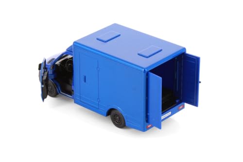 Image of Mayatra's Kins mart Mercedes-Benz Sprinter Model 1 /48 Scale Diecast Toy Car (Blue)