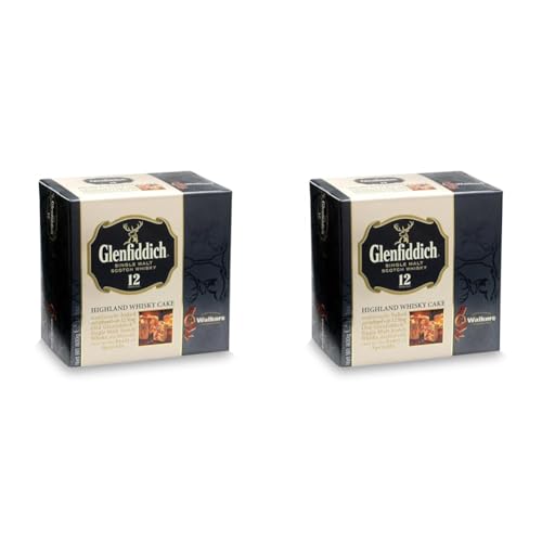 Walkers Shortbread Glenfiddich Highland Holiday Whisky Cake, 14.1 Ounce Box (Pack of 2)