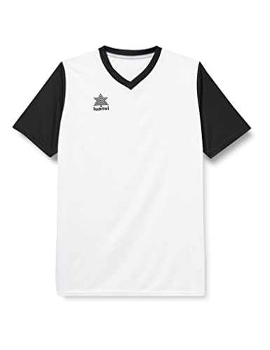 Luanvi Sportif Homme | Modèle Creta Couleur Blanc et Noir | T-Shirt Réalisé en Tissu Interlock-Taille XXS Cover