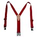 1 1/2 In. Original Perry Suspenders, Regular, Red