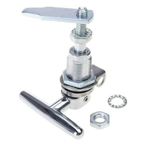 Industrial Grade Foldable T Handle with Adjustable Stainless Steel Bolts for Shop Utility Door Fastening Tightening Plated Handle