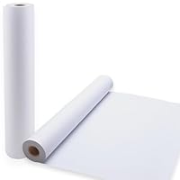 2 pcs White Paper Roll 80gsm, 43cm x 20m, Recycled Thick Art Paper Roll for Drawing, Painting, Sketching, Backdrop, Making Posters, Notice Boards and Large Art Work