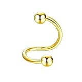 DYRBF - Juego de aretes chapados en oro de 14 quilates, acero quirúrgico de 20 g, parte trasera plana, cadena de estrella, corazón, hoja, circonita, circonita, joyería para cartílago, lóbulo de hélice