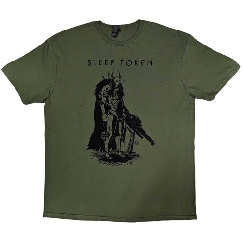 Sleep Token The Summoning Band Logo T Shirt Size XL Green