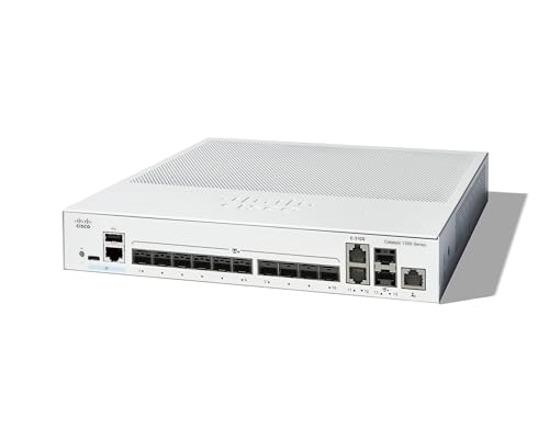 Image of Cisco Catalyst 1300-12XS Managed Switch, 10 Port 10G SFP+, 2x10GE SFP+ Combo, Limited Lifetime Protection (C1300-12XS)