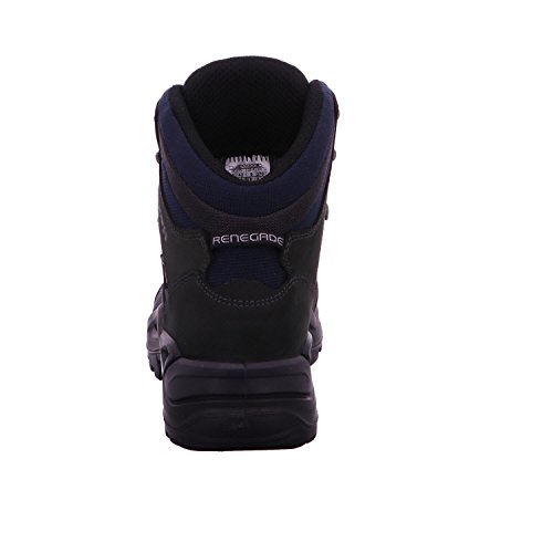 Image of LOWA Mens Renegade GTX Mid Dark Grey Navy Boots 11.5 US