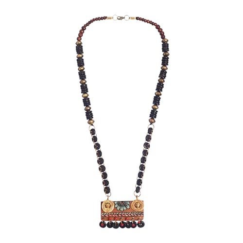 Image of AAKRITI ART CREATIONS Handcrafted Tribal Dhokra Necklace Collection | Angels, Guardians & Mythical-Inspired Artisan Brass Statement Jewelry | Ethnic, Artistic & Elegant Necklaces for Women