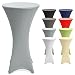 Produktbild Beautissu Stretch Stehtisch Husse Stella für Bistrotisch Ø 70-75 cm Elegante Stretch-Husse Silber-Grau als Tisch-Überzug in div. Farben & Größen