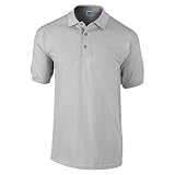 Gildan, Pique-Poloshirt aus Baumwolle Gr. S, Grau (Sports Grey)