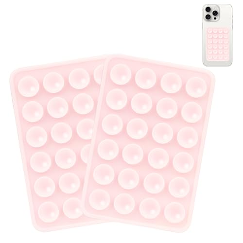 Giumel 2PCS Silicone Suction Phone Case Mount, Non Slip Suction Cup, Hands-Free Phone Accessories...