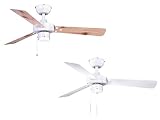 Ventiladores de techo con motor de ca blanco, de alta calidad, duradero y silencioso