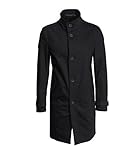 Passform: Slim Fit Drykorn Herren Mantel Onnex in Schwarz 1000 Black 46
