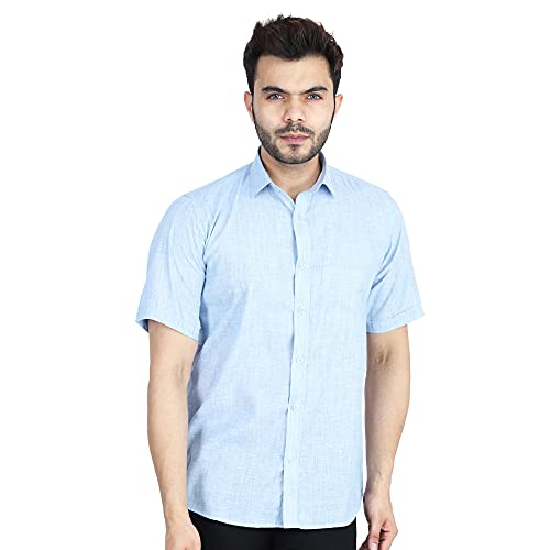 Image of TAHVO Men's Regular Fit Long Sleeves Cotton Formal Shirt