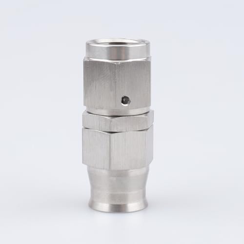 Image of AC PERFORMANCE 6AN PTFE Brake Hose End Fitting Straight Stainless Steel