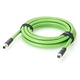PROFINET M8 D-Code 4 Pin Male to Female Extension Cable 100Mbps CAT5E SFTP Shielded Industrial Ethernet Cable High Flex Drag Chain for PLC, EtherCAT, EtherNet/IP, Robotics, I/O Modules (3M/9.84FT)