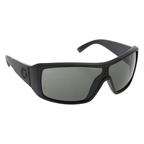 VonZipper Comsat Sunglasses,Black Satin Frame/Grey Lens,one size Cover