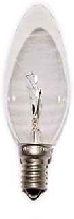 6 x STATUS 40W Classic Clear SES E14 Candle Light Bulbs, Small Edison Screw Cap, Dimmable Incandescent Lamps, 390 Lumen, Mains 240V