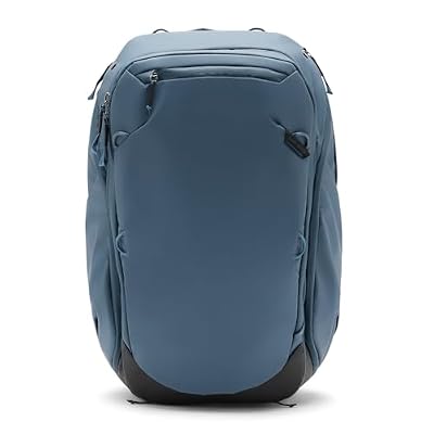 Peak Design Travel Backpack 45L, Ocean, Expandable 35-45L Design, Rear and Top Access, Weatherproof Shell, Laptop Sleeve, Ideal for Travel or Everyday Carry, Versatile Backpack for Men and Women