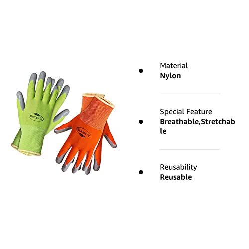 Gardening Gloves For Women (2, Small) Super Grippy Garden Gloves From Breathable Nylon With Puncture-Resistant Nitrile #TOP1