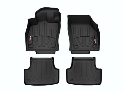 WeatherTech Custom Fit FloorLiners for Audi S3, RS3, A3-1st & 2nd Row (4417671-444962), Black