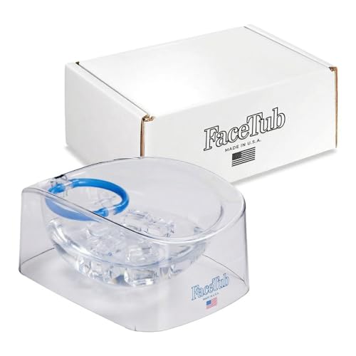 The FaceTub Face Cold Plunge with Breathing Tube Face Ice Bowl for Cold Therapy to Support Skin Health & Relaxation Cold Water Face Tub Vagus Nerve Stimulator Made in the USA