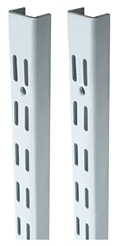 Image of RAB Slotted Channel Adjustable Double, Heavy Duty, Home Kitchen Shop (Code:- Sky CHNL Ivory, Size- 4FT, Pack of 4 PCS)