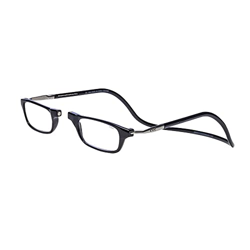 Exclusive Discount 🔥 CliC Magnetic Reading Glasses (Long Temples), Computer Readers, Replaceable Lens, Original Long, (Black, 3.00 Magnification)