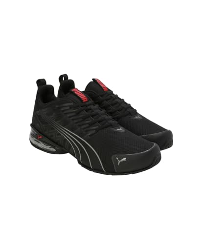 PUMA Erwachsene Voltaic Evo Sneakers 43, Black Stormy Slate for All Time Red Gray