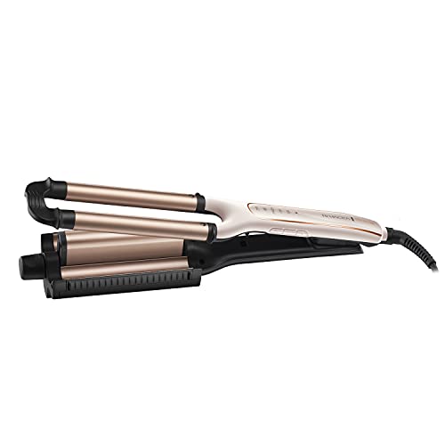 Remington PROluxe 4-in-1 Hair Waver Creates 4 different Wavy Styles (Adjustable Barrel OPTIheat Technology Long-Lasting Results PRO+ 185C Healthier Styling 30 Second Heat Up 150C-210C) CI91AW