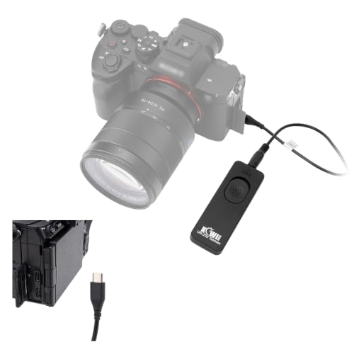 Image of Kiwifotos Remote Switch Shutter Release Cord for Sony A6700 A7V A7 V A7R VI A7RVI A7R6 A7C II A7CII A7CR ZV-E10 II ZVE10II ZV-E1 RX1R Mark III Cameras, Camera Remote Control with Extension Cord