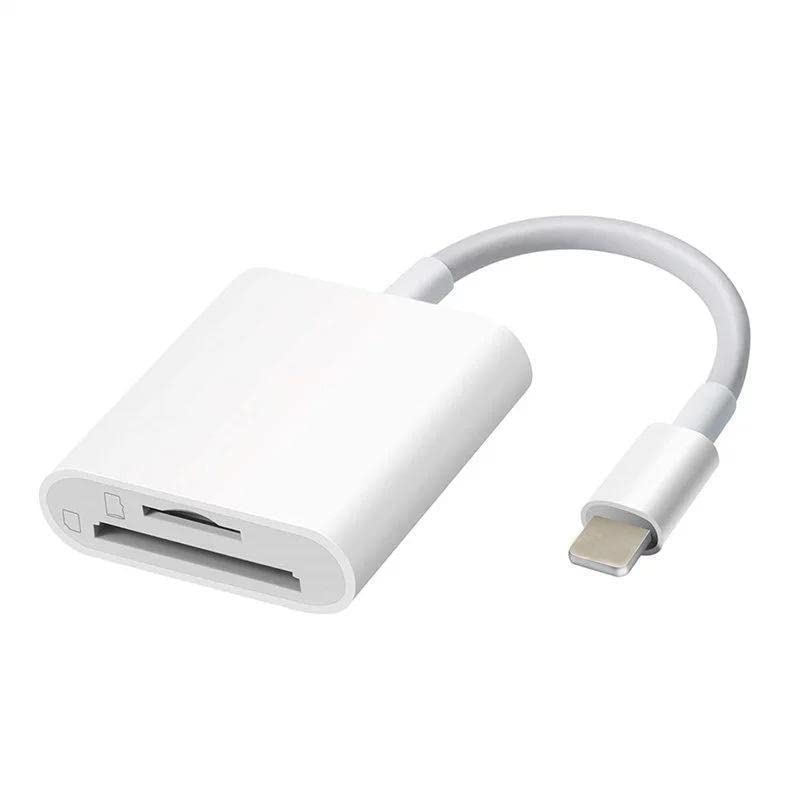KACHEEG® Apple Lightning TF/SD Card Reader Adapter for iPhone Two-in-One Mobile Camera Converter-image-37