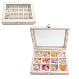 Utilisation polyvalente: Idéal pour ranger coquillages, souvenirs, figurines, pièces de monnaie, capsules de bouteilles de vin, timbres et autres objets de collection