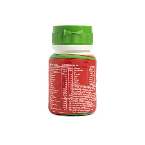Image of Diataal Multivitamin with Biotin, B12, Niacin, Zinc & Folic Acid | Daily Supplement for Hair, Skin, Immunity & Energy | Men & Women | 30 Capsules |Pack of 6|