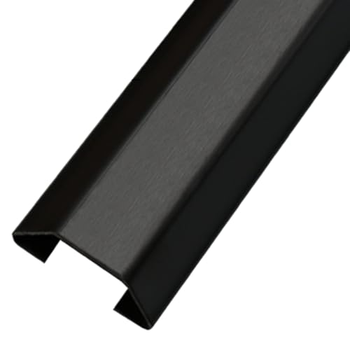 Cable Cord Hider Acero Inoxidable Impermeable Autoadhesivo para Gestión de Cables Bajo Escritorio Casa/Oficinas, Negro 1m, 10x25x75mm miniatura 1