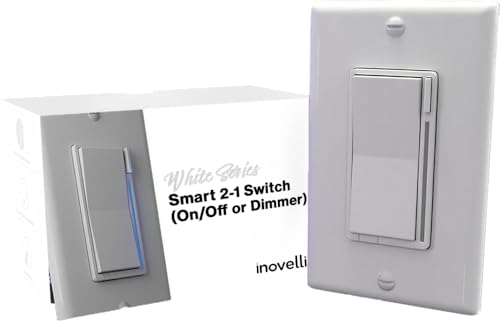 Inovelli Smart Dimmer Switch Matter Certified LED Status and Notification Bar White
