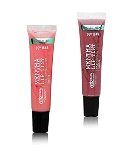 C.O. Bigelow 2 pack Mentha Lip Tint Pink Mint Formula No 1644 and Mentha Lip Tint Violet Mint Formula No 1646 NEW PACKAGING