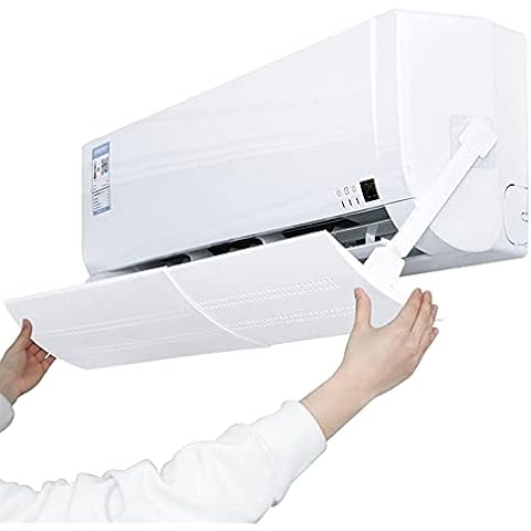 Retractable Air Conditioner Air Deflector, Universal Adjustable Air Conditioning Deflector Air Diverter Cover Telescopic Anti-Wind Baffles Anti Direct Blowing Windshield Wind Guide Cover