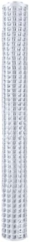 BOEN Garden Fence Temporary Barrier Outdoor Fence for Dog, Rabbit or Deer, Garden Netting Plastic Mesh Plant Protection (40" x 25', White)