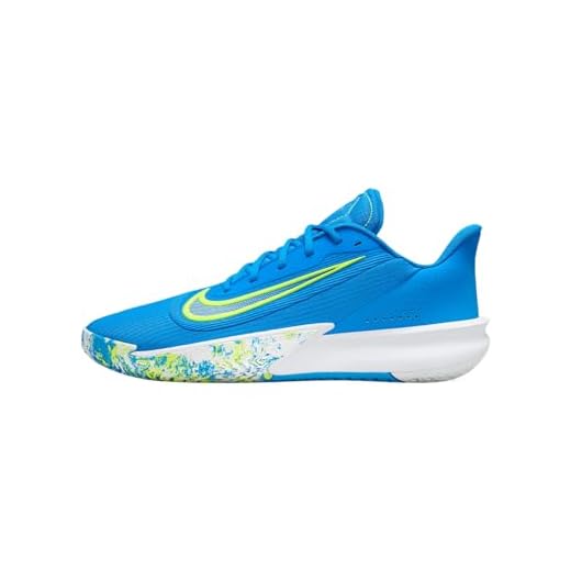 Nike Precision 7 - Tenis de Baloncesto para Hombre (FN4322-400, Color Azul Foto/Volt/Blanco), Foto Azul/Volt/Blanco, 45.5 EU