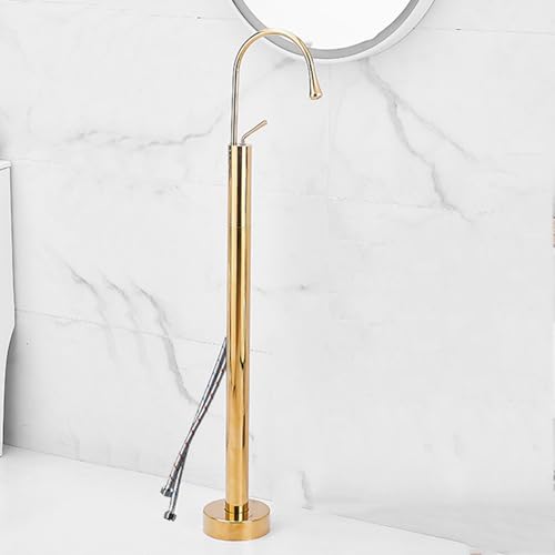 Robinet de baignoire sur pied pivotant pour créer une ambiance spa à la maison