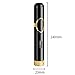 Candle Butane Torch Lighter Windproof Jet Flame Lighter with Punch and Visible Transparent Window Adjustable Flame(Silver)